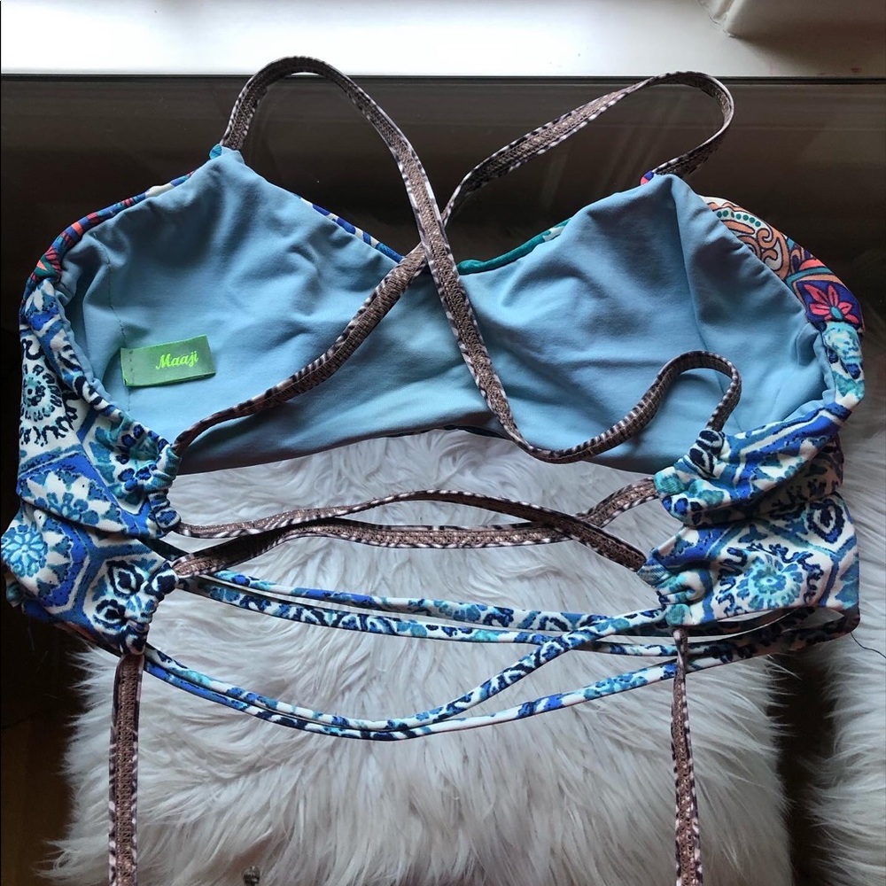 Multi Colored Maaji Bikini Top - image 3